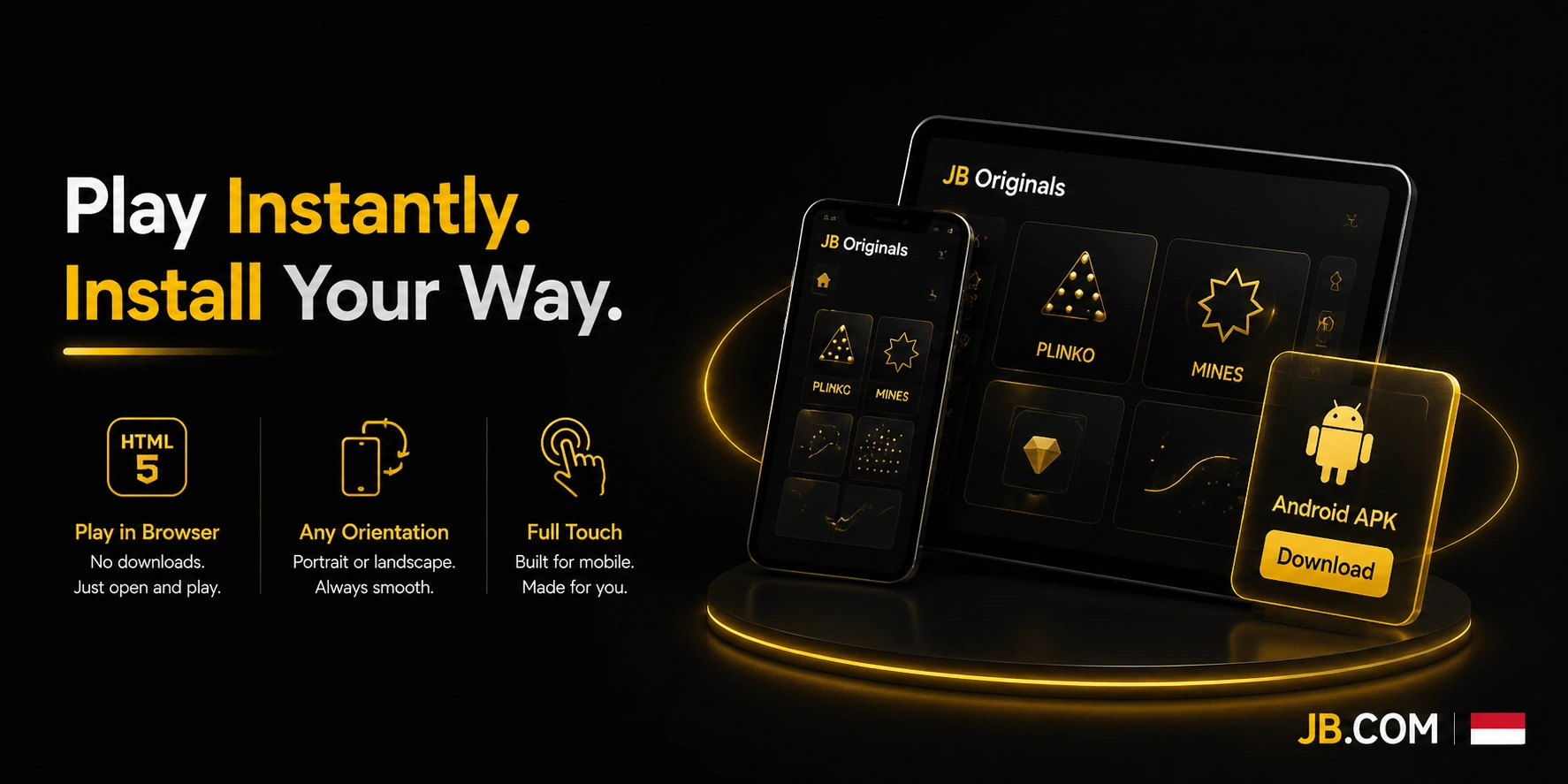 JB.com Indonesia JB Originals – HTML5 browser play and Android APK download